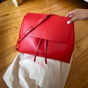 Authentic Mansur Gavriel Calf Lady Bag - Flamma